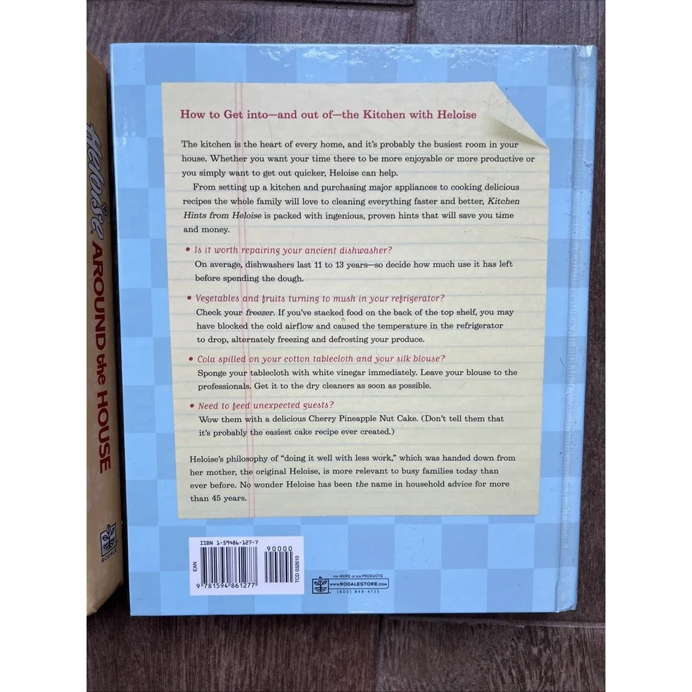 Kitchen Hints From Heloise & Heloise Around The House Books VERY GOOD